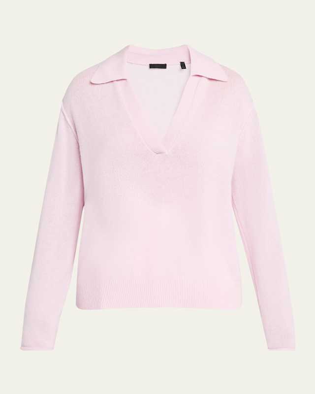 Cashmere Oversized Polo Sweater
